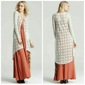 Free People Long Line Cardigan